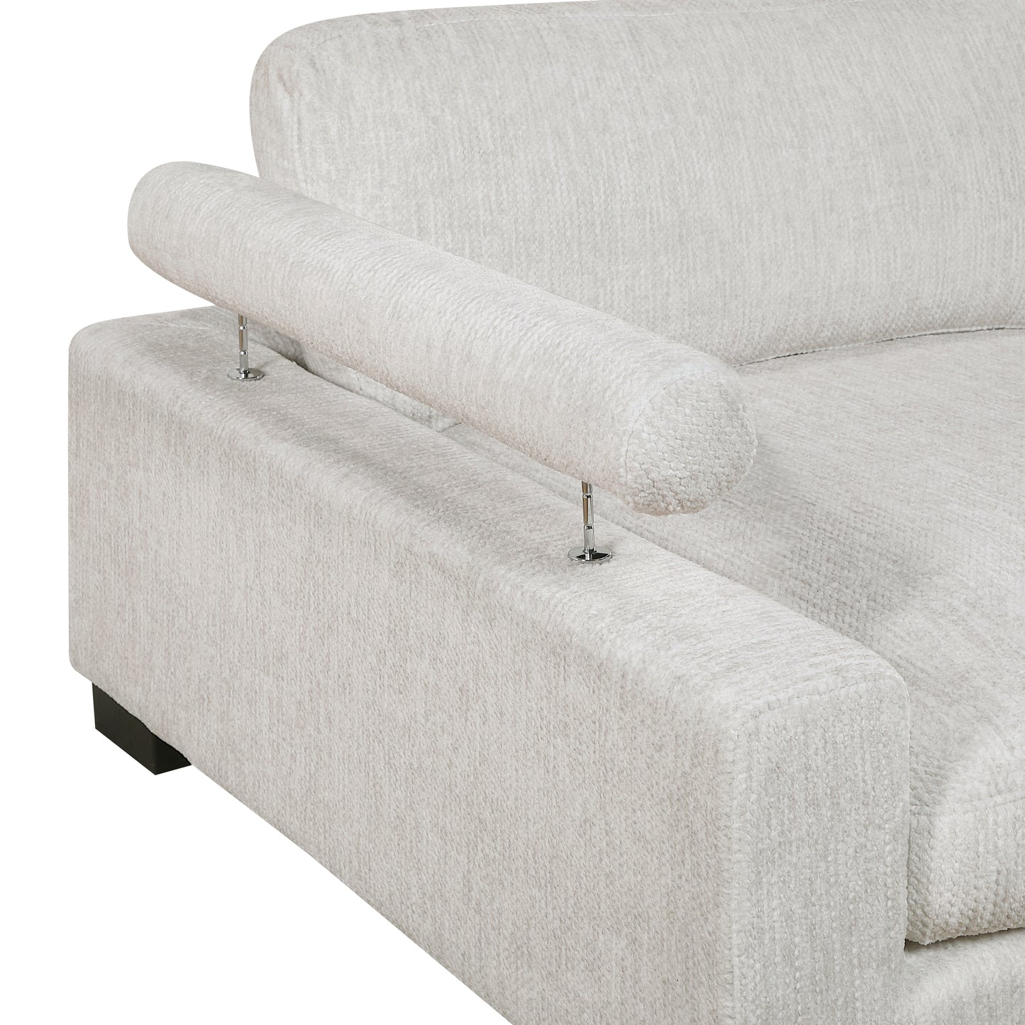 9555BEG*3CRACVC - (3)3-Piece Modular Sectional with Chaise