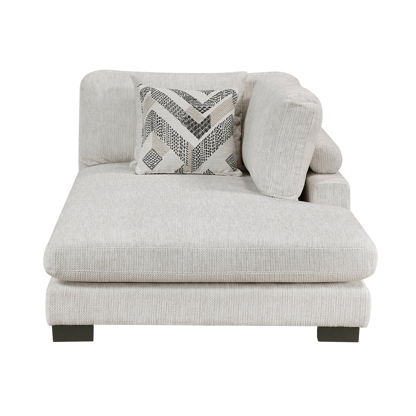 9555BEG*5CR2ACVCOT - (5)5-Piece Modular Sectional with Chaise and Ottoman