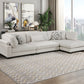 9555BEG*3CRACVC - (3)3-Piece Modular Sectional with Chaise