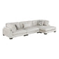 9555BEG*3CRACVC - (3)3-Piece Modular Sectional with Chaise