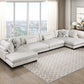 9555BEG*42AC2VC - (4)4-Piece Modular Sectional with Chaise