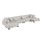 9555BEG*42AC2VC - (4)4-Piece Modular Sectional with Chaise