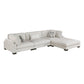 9555BEG*42CRACOT - (4)4-Piece Modular Sectional with Ottoman