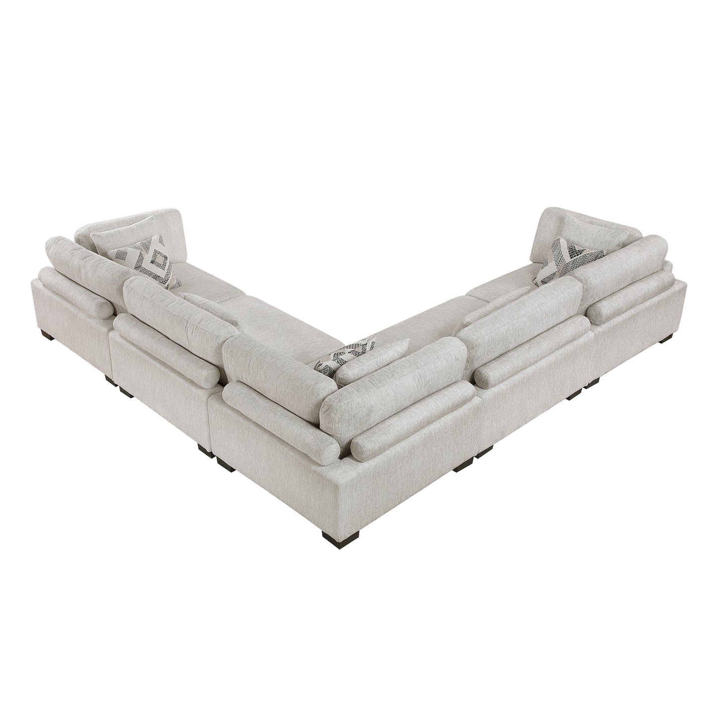 9555BEG*53CR2AC - (5)5-Piece Modular Sectional