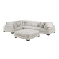 9555BEG*53CRACOT - (5)5-Piece Modular Sectional with Ottoman