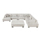 9555BEG*72CR3ACVCOT - (7)7-Piece Modular Sectional with Ottoman