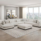 9555BEG*72CR3ACVCOT - (7)7-Piece Modular Sectional with Ottoman