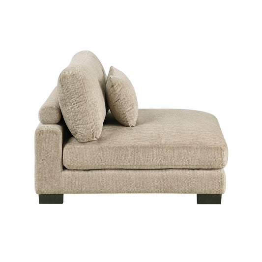 9555BRW*5CR2ACVCOT - (5)5-Piece Modular Sectional with Chaise and Ottoman