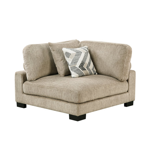 9555BRW*63CR2ACOT - (6)6-Piece Modular Sectional with Ottoman
