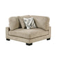 9555BRW*42CR2AC - (4)4-Piece Modular Sectional