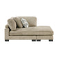 9555BRW*3CRACVC - (3)3-Piece Modular Sectional with Chaise