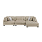 9555BRW*3CRACVC - (3)3-Piece Modular Sectional with Chaise