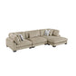 9555BRW*3CRACVC - (3)3-Piece Modular Sectional with Chaise