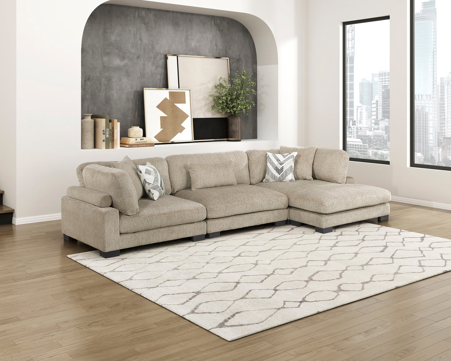 9555BRW-VC - Reversible Chaise