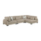 9555BRW*42CR2AC - (4)4-Piece Modular Sectional