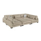 9555BRW*62CR3ACOT - (6)6-Piece Modular Sectional with Ottoman