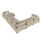 9555BRW*62CR3ACVC - (6)6-Piece Modular Sectional with Chaise