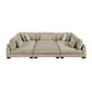 9555BRW*62CR3ACOT - (6)6-Piece Modular Sectional with Ottoman