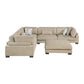 9555BRW*63CR2ACOT - (6)6-Piece Modular Sectional with Ottoman