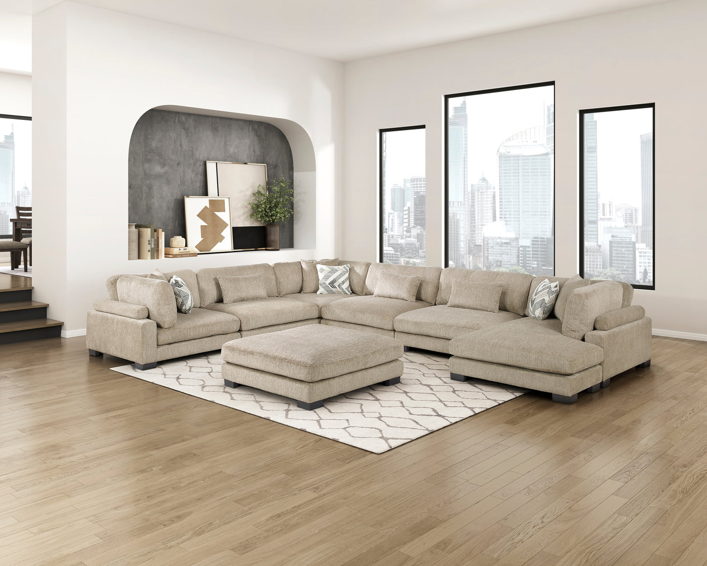 9555BRW-AC - Armless Chair