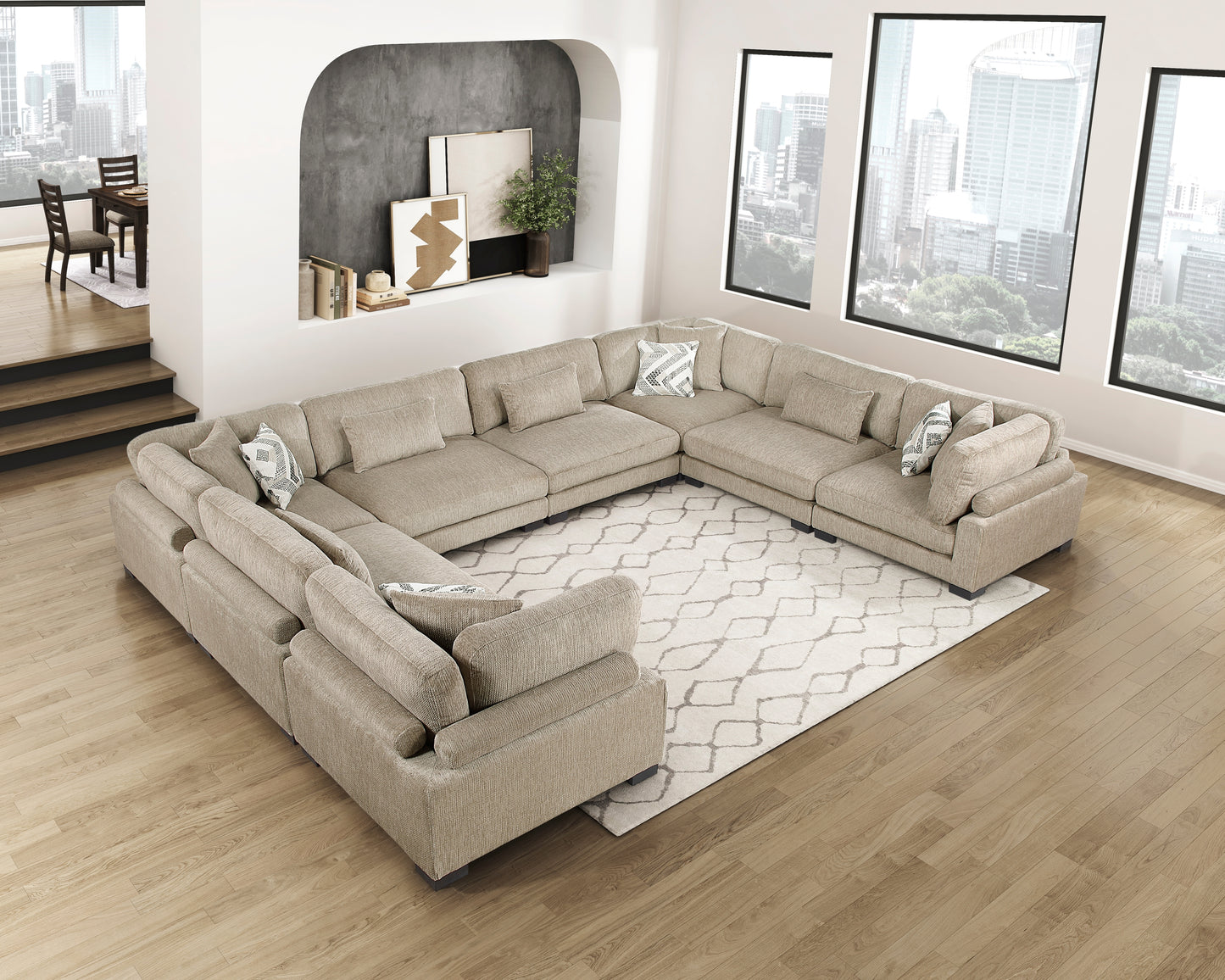 9555BRW-AC - Armless Chair