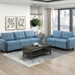 9557BUE-C1A - Chair with One Arm and Storage