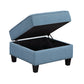 9557BUE*5SCOT - (5)5-Piece Sectional with Storage and Ottoman