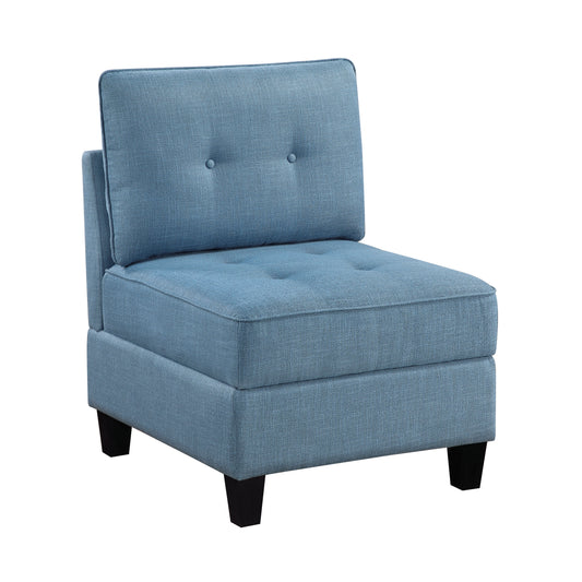 9557BUE*6SC - (6)6-Piece Sectional with Storage