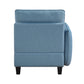 9557BUE*5SCOT - (5)5-Piece Sectional with Storage and Ottoman