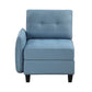 9557BUE-C1A - Chair with One Arm and Storage
