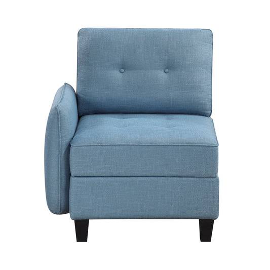 9557BUE-C1A - Chair with One Arm and Storage