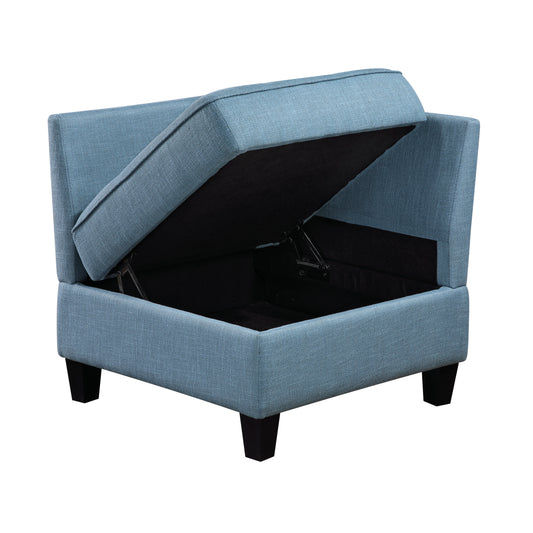 9557BUE-CR - Corner Seat with Storage