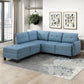 9557BUE-C1A - Chair with One Arm and Storage