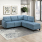9557BUE-C1A - Chair with One Arm and Storage