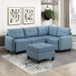 9557BUE-CR - Corner Seat with Storage