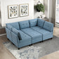 9557BUE-CR - Corner Seat with Storage
