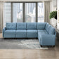9557BUE-CR - Corner Seat with Storage