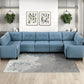 9557BUE-C1A - Chair with One Arm and Storage