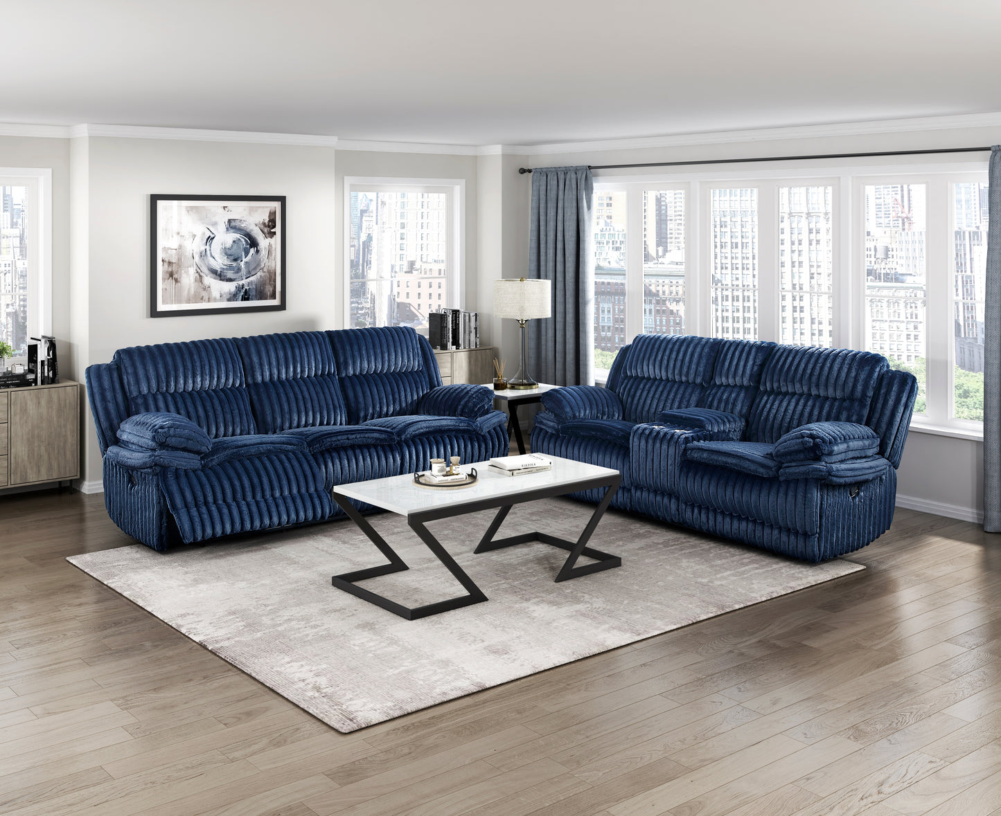 9577BU-3 - Double Reclining Sofa