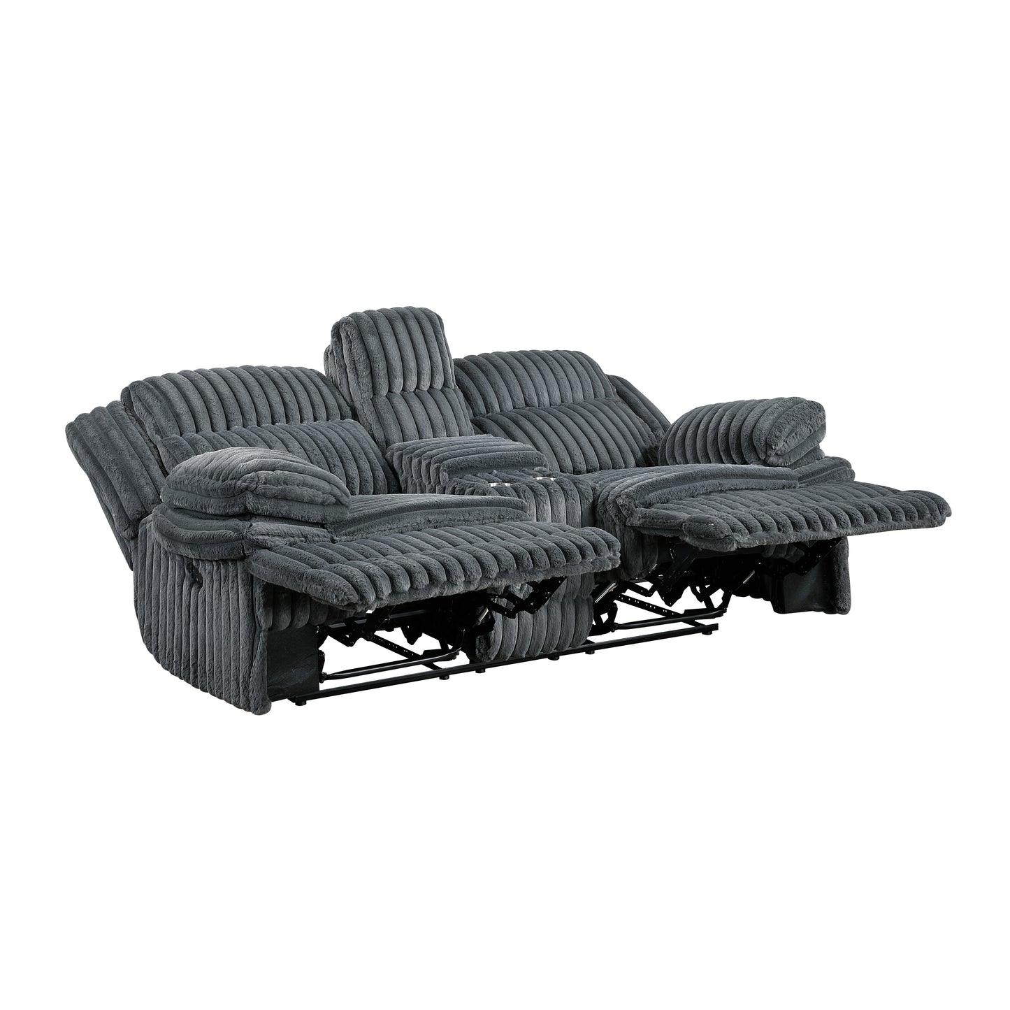 9577DG-2 - Double Reclining Love Seat with Center Console