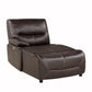 9579BRW-LCPW - (1/6)Power Left Side Reclining Chaise with USB Port