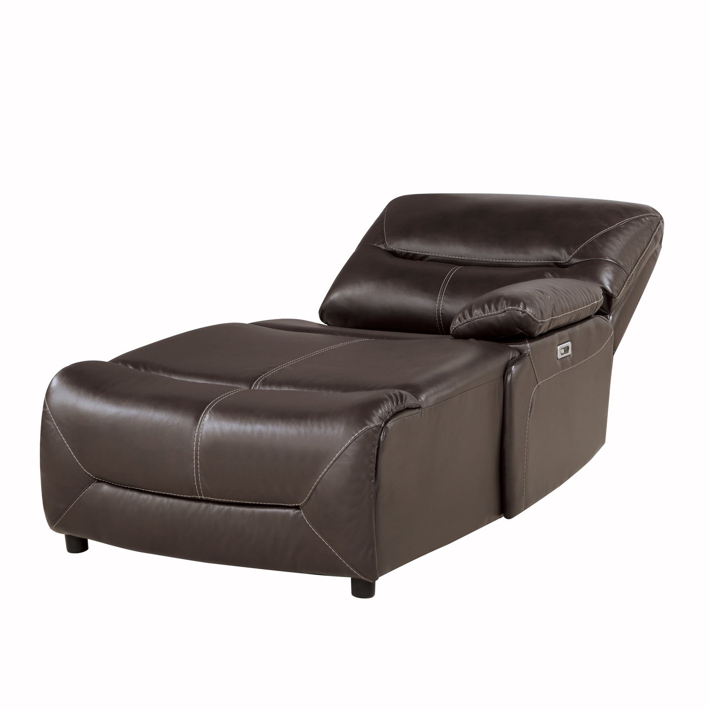 9579BRW-RCPW - (6/6)Power Right Side Reclining Chaise with USB Port