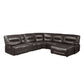 9579BRW*6LRRCPW - (6)6-Piece Power Reclining Sectional with Right Chaise