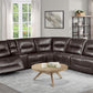 9579BRW*6LRRRPW - (6)6-Piece Power Reclining Sectional