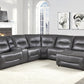 9579GRY-ARPW - (5/6)Power Armless Reclining Chair