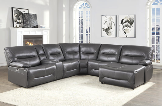 9579GRY-ARPW - (5/6)Power Armless Reclining Chair