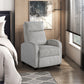 9588GRY-1PB - Push Back Reclining Chair