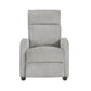 9588GRY-1PB - Push Back Reclining Chair