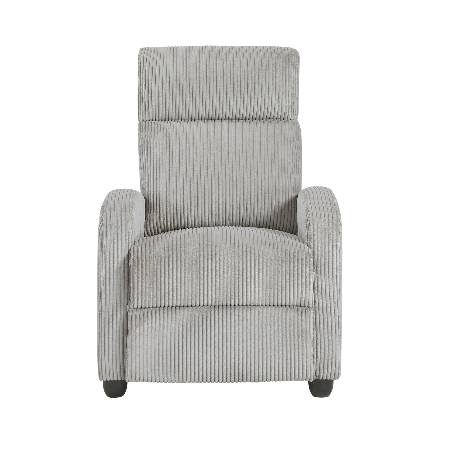 9588GRY-1PB - Push Back Reclining Chair