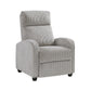 9588GRY-1PB - Push Back Reclining Chair